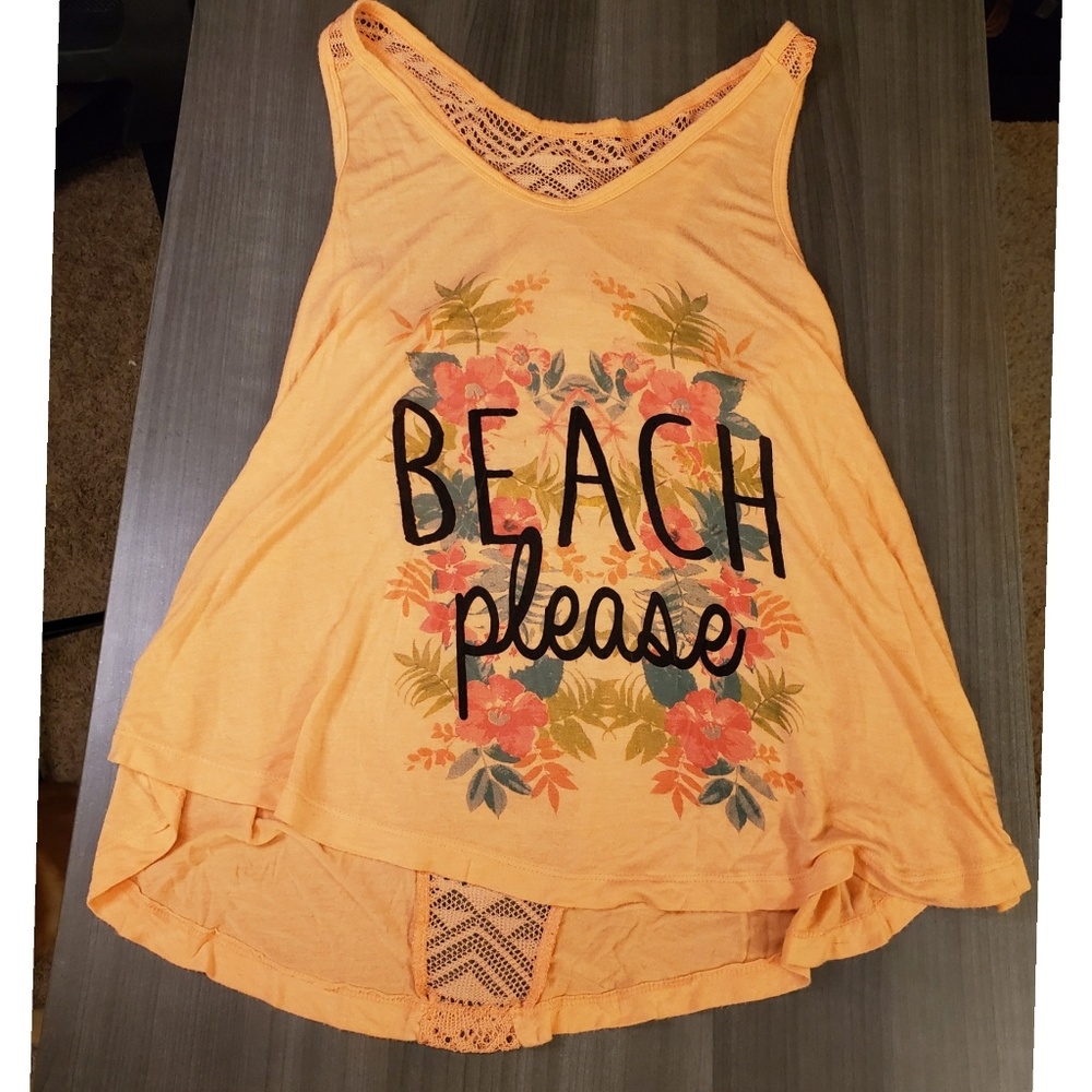 Lace Back Tank Top